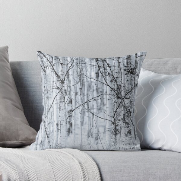 Item preview, Black and White Aspen Forest Abstract designed and sold by Amy Mitchell.