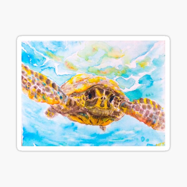 Sea Turtle, A Sweet Swimmer Sticker
