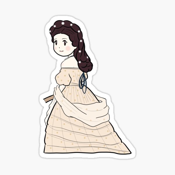 Cute Historical Characters - Empress Elisabeth Sissi of Austria Sticker