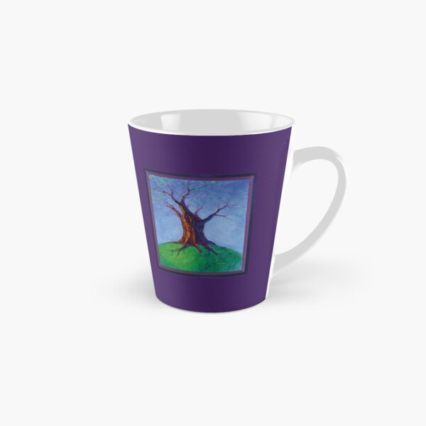 Seasoned Optimism tree on hill Tall Mug