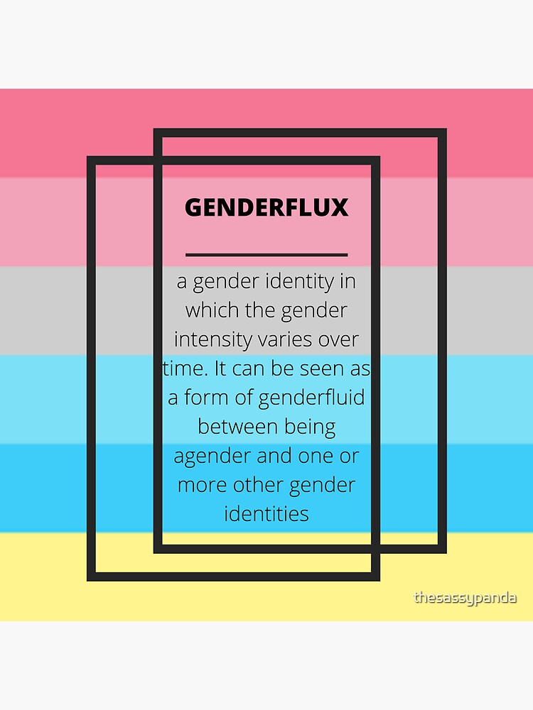 Lqbtqia Definition Graphic Genderflux Sticker For Sale By