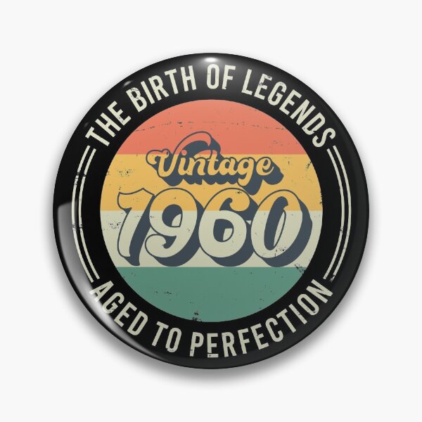 Item preview, Vintage 1960, 61th Birthday The Birth Of Legends designed and sold by RicardoTito.