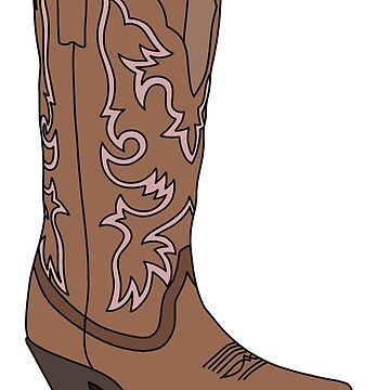 Artwork thumbnail, Cowgirl Boot Pink by jaquemv