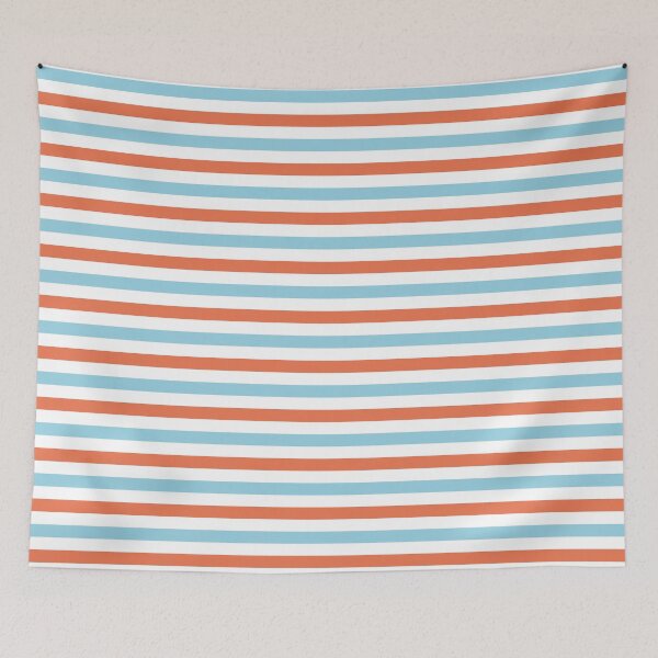 Item preview, Blue & Orange Stripe 1 designed and sold by PrettySimple Graphic Design.