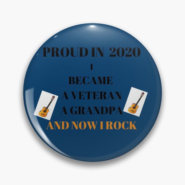 Artikelvorschau, Veteran, Opa, Rocking Guitar Proud im Jahr 2020 entworfen und verkauft von Susan Pfrender.