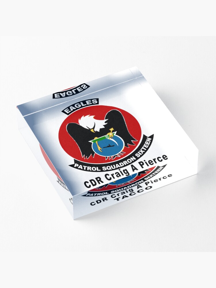 Alternate view of Personalized VP-16 Crest Acrylic Block