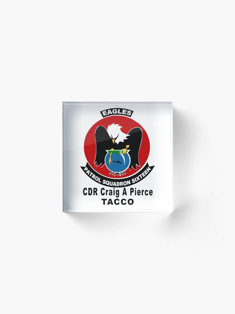 Alternate view of Personalized VP-16 Crest Acrylic Block
