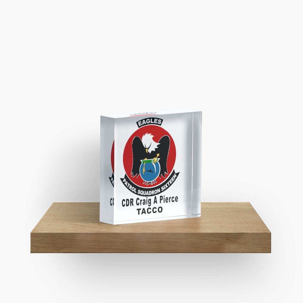 Personalized VP-16 Crest Acrylic Block