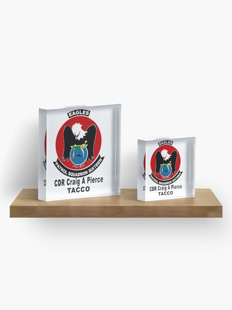 Alternate view of Personalized VP-16 Crest Acrylic Block