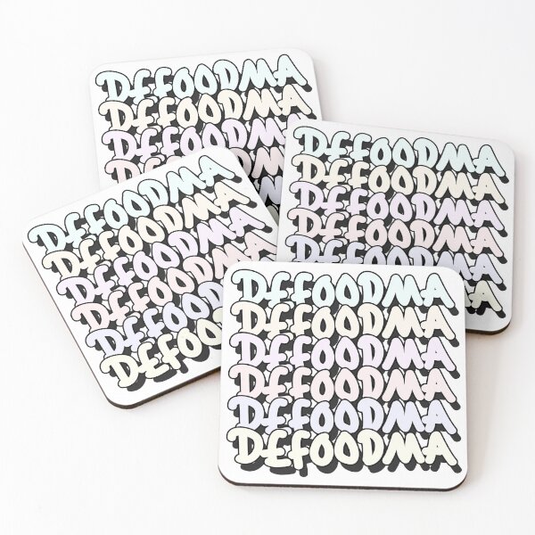 Item preview, Defoodma Logo Repeated Multi Colour designed and sold by defuma.