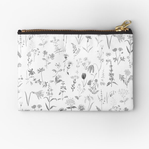 Item preview,  countryside wildflowers black and white designed and sold by ColorandColor.