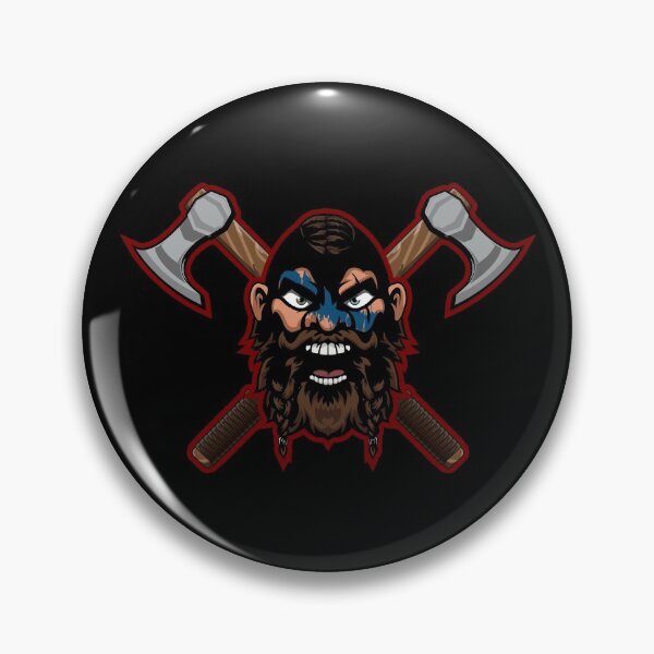 Item preview, Berserkers Rage Logo Head Blue designed and sold by BerserkersRage.