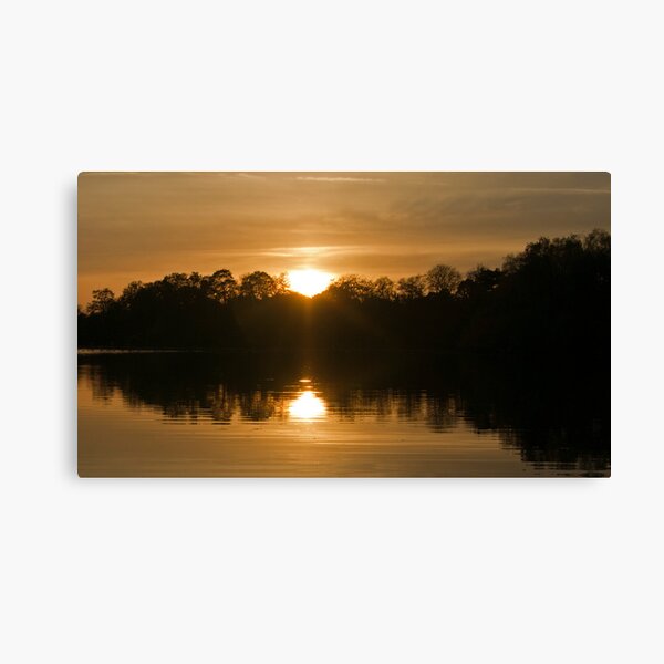Sunset over the Lake Canvas Print