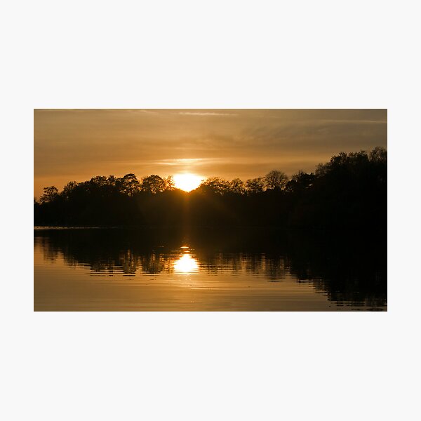 Sunset over the Lake Photographic Print