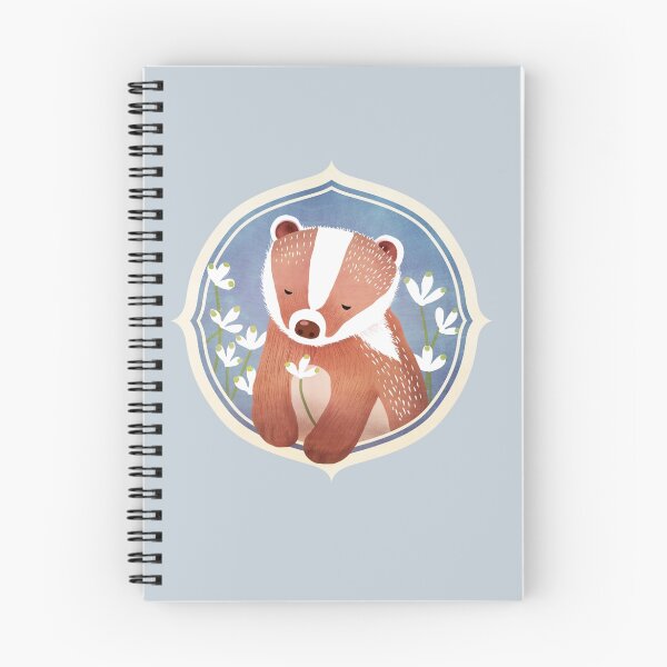Item preview, Badger and his snow drop flowers designed and sold by jjsgarden.