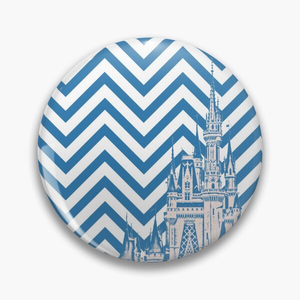 Item preview, Magic Castle Chevron Pattern Blue and White designed and sold by FandomTrading.