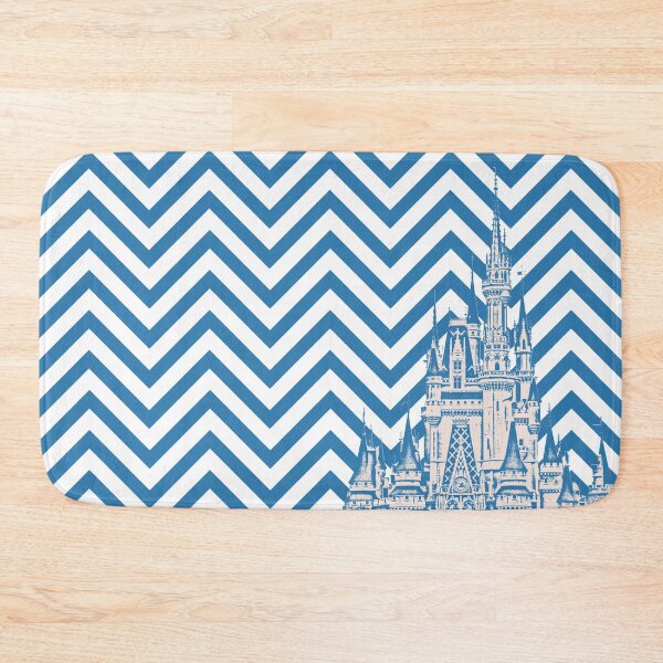 Item preview, Magic Castle Chevron Pattern Blue and White designed and sold by FandomTrading.