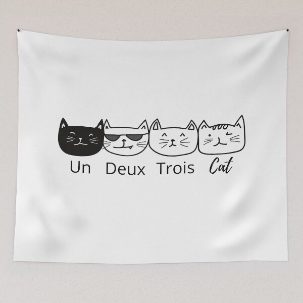 Item preview, Un Deux Trois Cat | Clever Cat designed and sold by DevlynnDesigns.
