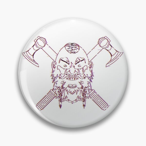 Item preview, Berserkers Rage Logo Glitch white designed and sold by BerserkersRage.