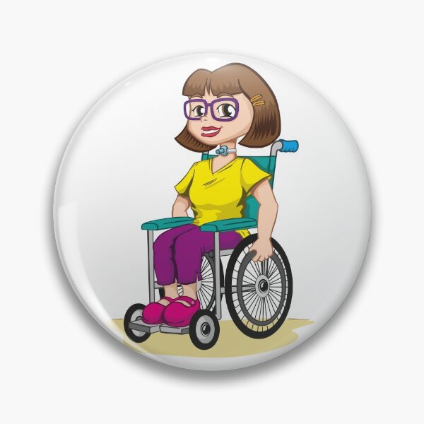 Item preview, Person Physically disabled girl in a wheelchair with tracheostomy tube designed and sold by LucianoCosmo.