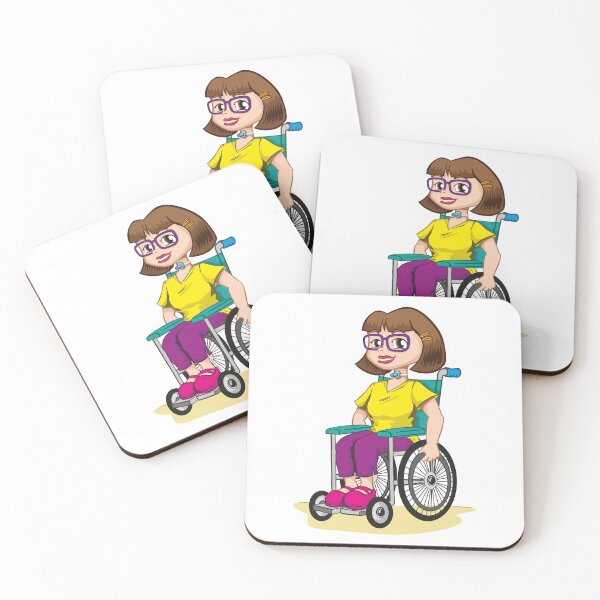 Item preview, Person Physically disabled girl in a wheelchair with tracheostomy tube designed and sold by LucianoCosmo.