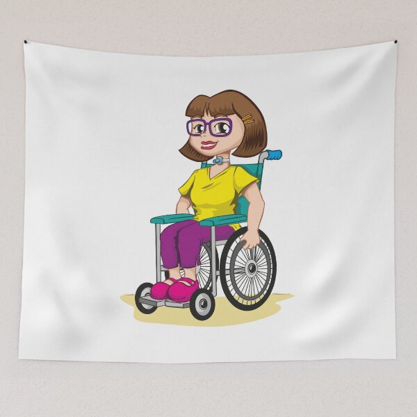 Item preview, Person Physically disabled girl in a wheelchair with tracheostomy tube designed and sold by LucianoCosmo.