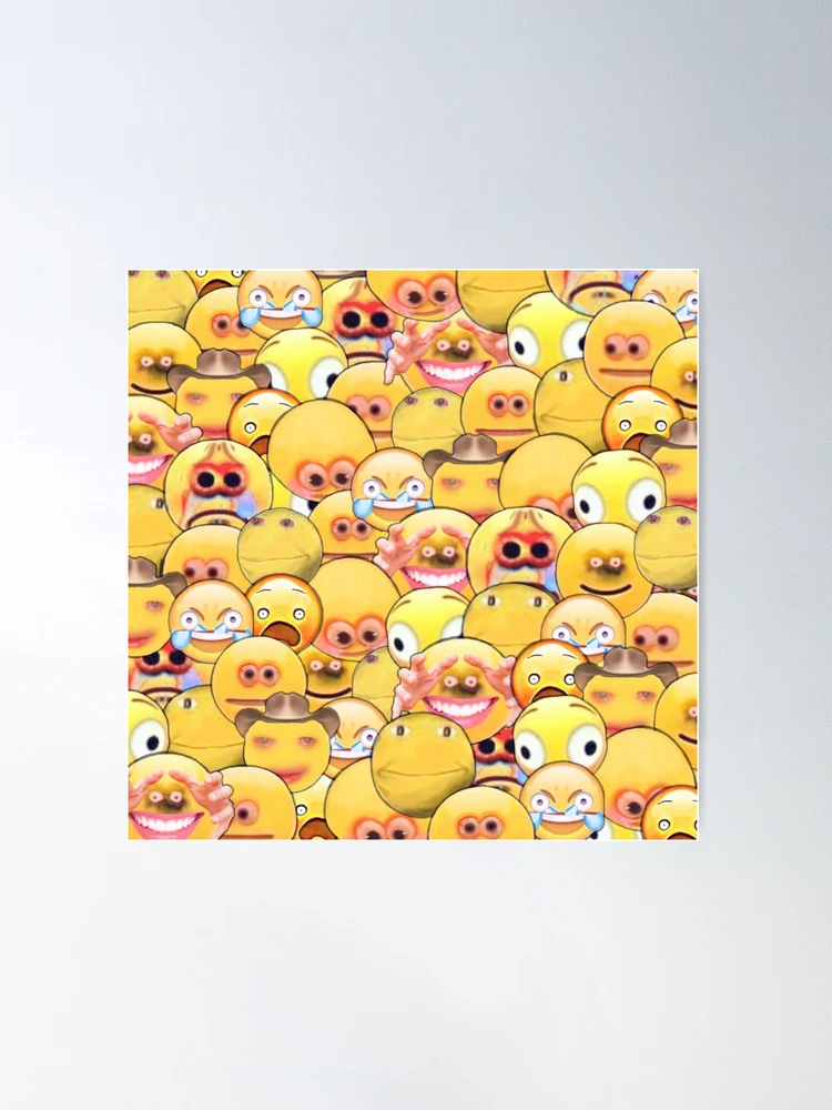 Cursed emoji Art Board Print for Sale by kennedypimenta