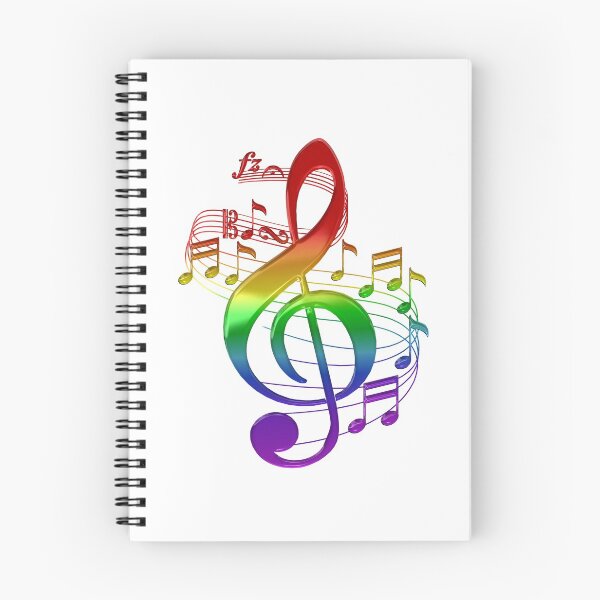 Item preview, Rainbow Treble Clef and Music Notes designed and sold by CoolDoodles.
