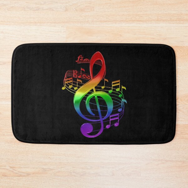 Item preview, Rainbow Treble Clef and Music Notes designed and sold by CoolDoodles.