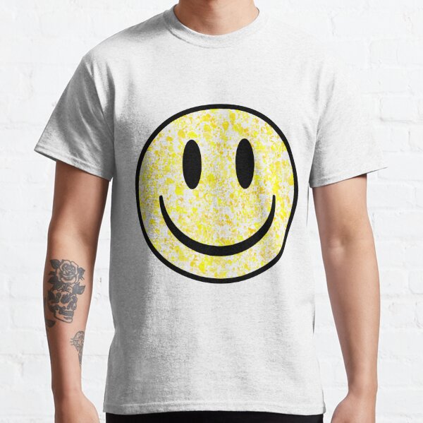 Big Smiley Face T Shirts Redbubble - creepy smile face roblox roblox generator safe