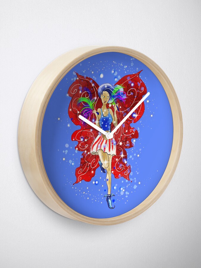 Alternate view of Patriotic Patsy The 4th Of July Fairy™ Clock