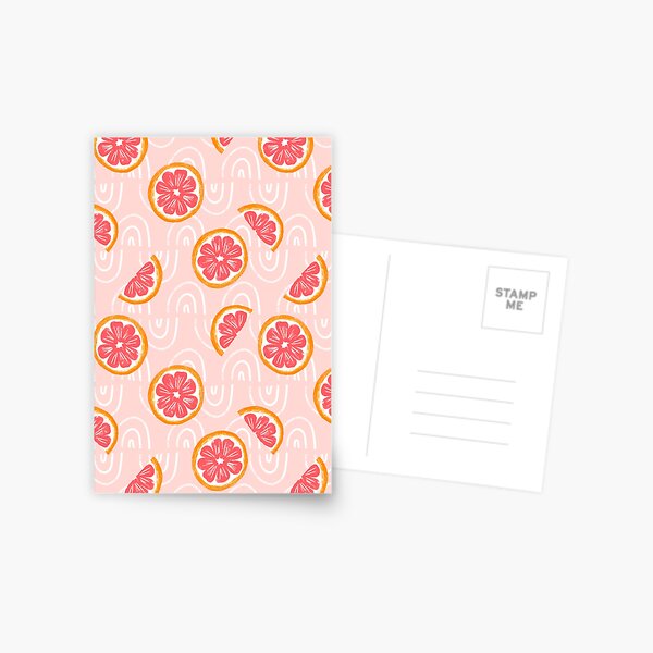 Grapefruit Pattern Postcard