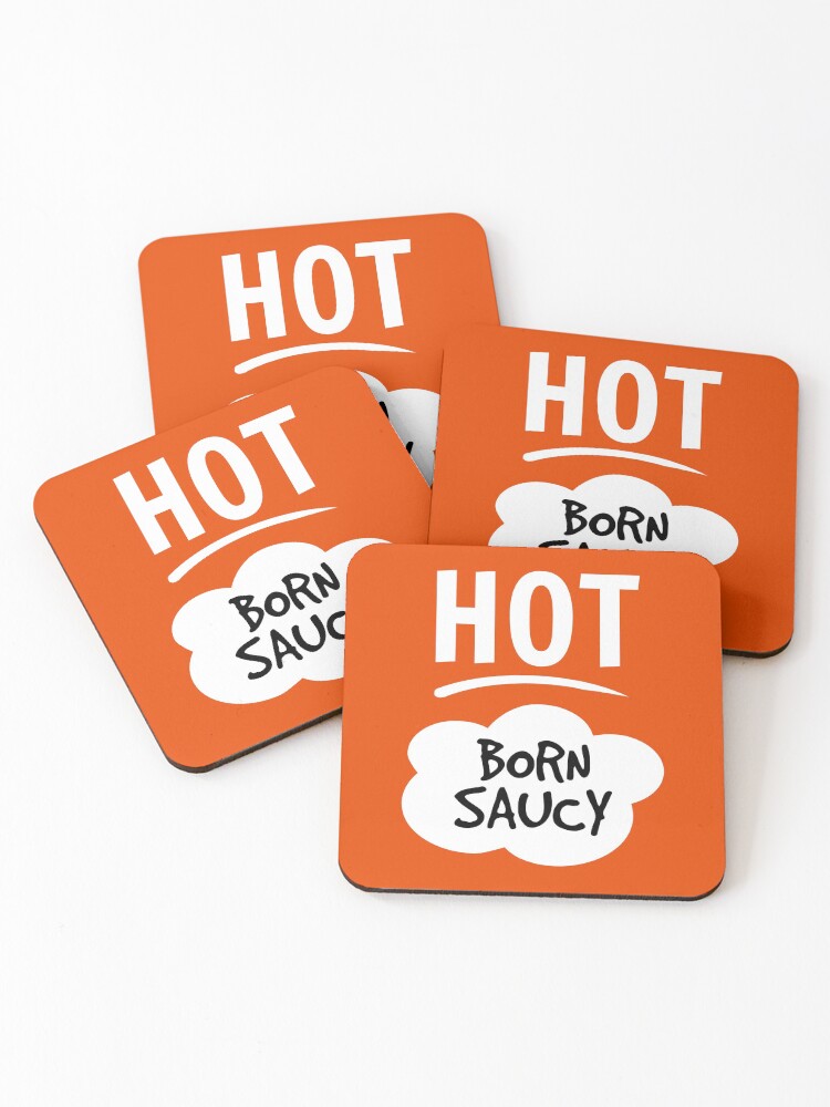 Thumbnail 1 of 5, Coasters (Set of 4), Taco Bell Hot Sauce designed and sold by AliceCorsairs.
