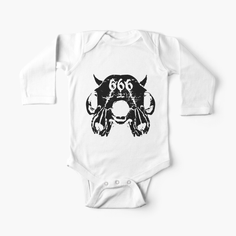 Number Of The Beast 666 Baby One Piece By Shayneofthedead Redbubble