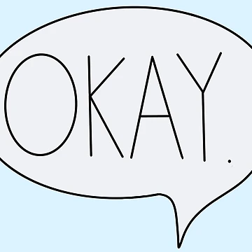 Artwork thumbnail, Okay (text message) by Keeping Art Heavenly