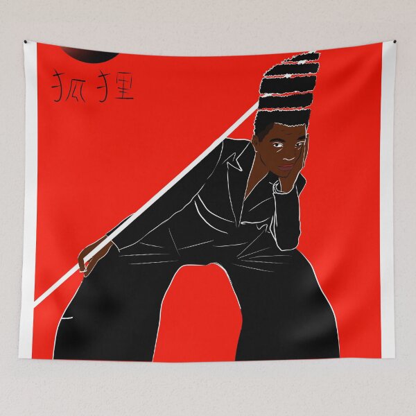 Item preview, Black karate red pose designed and sold by chillbladez.