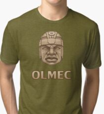 Olmec Head Tri-blend T-Shirt