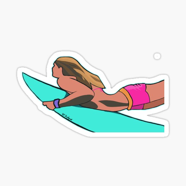 Surfer Girl - Duck Dive Sticker