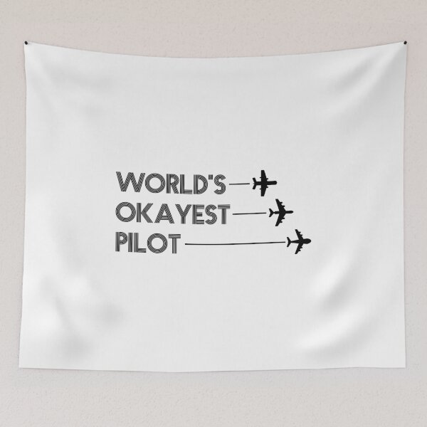 Item preview, World's Okayest Pilot designed and sold by kindxinn.