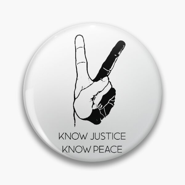 Item preview, know justice know peace designed and sold by Skeptikon.