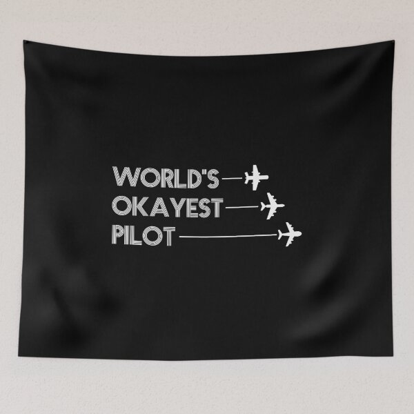 Item preview, World's Okayest Pilot designed and sold by kindxinn.