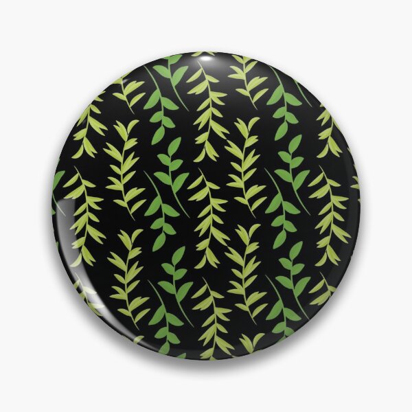 Item preview, Green Leaf Pattern Print - Black designed and sold by alainakozyart.