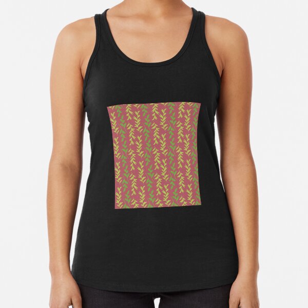 Item preview, Green Leaf Pattern Print - Red designed and sold by alainakozyart.