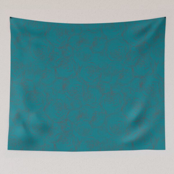 Item preview, Modern Botanicals in a Minimalistic Design on Turquoise designed and sold by Nugget Of Happiness.