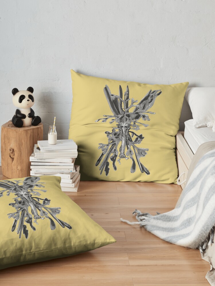 Alternate view of Belinda the Leafy Seadragon Floor Pillow