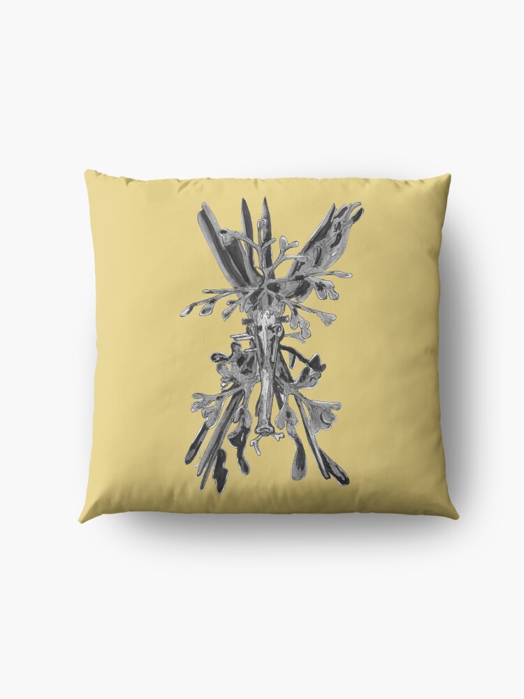 Alternate view of Belinda the Leafy Seadragon Floor Pillow
