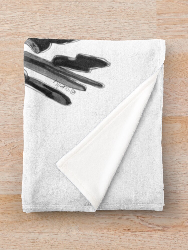 Alternate view of Belinda the Leafy Seadragon Throw Blanket