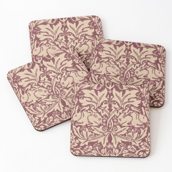 Item preview, William Morris Brer Rabbit (burgundy) pattern designed and sold by thomasjgaulton.