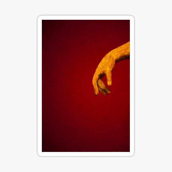 The Hand (digital painting) Sticker