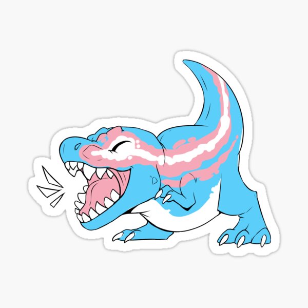 Trans-saurus Rex Sticker